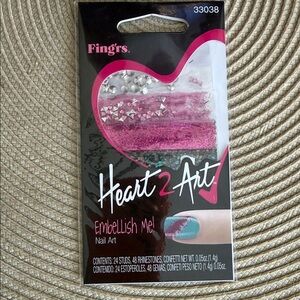 Fing'rs Heart 2 Art Pink Nail Embellishments